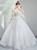 In Stock:Ship in 48 Hours Ball Gown White Tulle Appliques Wedding Dress