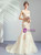 In Stock:Ship in 48 Hours Mermaid V-neck Appliques Wedding Dress