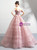 In Stock:Ship in 48 Hours Pink Tulle White Appliques Quinceanera Dress