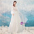 In Stock:Ship in 48 hours White Long Sleeve Wedding Dress