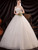 In Stock:Ship in 48 Hours Ball Gown White Strapless Tulle Wedding Dress
