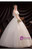 In Stock:Ship in 48 Hours Ball Gown White Strapless Tulle Wedding Dress