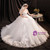 In Stock:Ship in 48 Hours Strapless Tulle White Wedding Dress