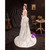 In Stock:Ship in 48 Hours Hi Lo Ivory Satin Wedding Dress With Bow