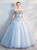 In Stock:Ship in 48 Hours Tulle Off the Shoulder Appliques Quinceanera Dress