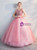 In Stock:Ship in 48 Hours Pink Tulle V-neck Quinceanera Dress