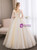 In Stock:Ship in 48 Hours Champagne V-neck Quinceanera Dress