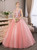 In Stock:Ship in 48 Hours Ball Gown Pink Tulle Quinceanera Dress