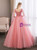 In Stock:Ship in 48 Hours Pink 3D Appliques Quinceanera Dress