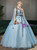 In Stock:Ship in 48 Hours Fashion Blue Tulle Quinceanera Dress