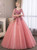 In Stock:Ship in 48 Hours Pink Long Sleeve Appliques Quinceanera Dress