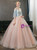In Stock:Ship in 48 Hours Pink Blue Tulle Appliques Quinceanera Dress
