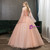 In Stock:Ship in 48 Hours Orange Pink Tulle Appliques Quinceanera Dress