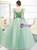 In Stock:Ship in 48 Hours Green Tulle Appliques Quinceanera Dress