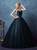 In Stock:Ship in 48 Hours Navy Blue Tulle Quinceanera Dress