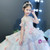 In Stock:Ship in 48 hours Short Sleeve Pink Appliques Flower Girl Dress