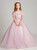 In Stock:Ship in 48 hours Pink Appliques Flower Girl Dress