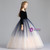 In Stock:Ship in 48 Hours Navy Blue Tulle Velvet Flower Girl Dress