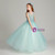 In Stock:Ship in 48 Hours Green Appliques Flower Girl Dress