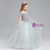 In Stock:Ship in 48 Hours Gray Appliques Flower Girl Dress