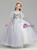 In Stock:Ship in 48 Hours Tulle Appliques Princess Flower Girl Dress