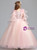 In Stock:Ship in 48 Hours Ball Gown Pink Tulle Appliques Flower Girl Dress
