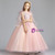 In Stock:Ship in 48 Hours Ball Gown Pink Tulle Appliques Flower Girl Dress