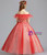 In Stock:Ship in 48 Hours Red Tulle Wave Point Flower Girl Dress