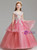 In Stock:Ship in 48 Hours 3D Appliques Flower Girl Dress