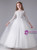 In Stock:Ship in 48 Hours Tulle Lace Long Sleeve Flower Girl Dress