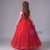 In Stock:Ship in 48 Hours Red Sequins Appliques Flower Girl Dress