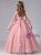 In Stock:Ship in 48 Hours Pink Appliques Scoop Neck Flower Girl Dress