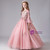 In Stock:Ship in 48 Hours Pink Appliques Scoop Neck Flower Girl Dress