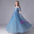 In Stock:Ship in 48 Hours Blue Sequins Pleats Flower Girl Dress