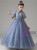In Stock:Ship in 48 Hours Sequins Puff Sleeve Flower Girl Dress