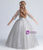 In Stock:Ship in 48 Hours Tulle Sequins Puff Sleeve Flower Girl Dress