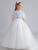 In Stock:Ship in 48 Hours Princess Tulle Sequins Flower Girl Dress