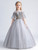 In Stock:Ship in 48 Hours Princess Tulle Sequins Flower Girl Dress