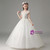 In Stock:Ship in 48 Hours Purple Sequins Cap Sleeve Flower Girl Dress