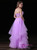 Purple Tulle Two Piece Beading Appliques Prom Dress