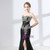 Black Mermaid Chiffon Beading Sequins Prom Dress