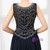 Navy Blue Chiffon Beading Crystal Prom Dress