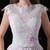 White Tulle Lace Appliques Backless Prom Dress