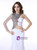 Royal Blue Mermaid Chiffon Crystal One Shoulder Prom Dress