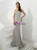 Silver Gray Mermaid Spaghetti Straps Beading Prom Dress