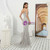 Silver Gray Mermaid Spaghetti Straps Beading Prom Dress