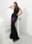 Black Mermaid Tulle Beading Illusion Back Prom Dress