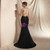 Black Mermaid Beading Prom Dress With Split