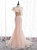 Champagne Mermaid Sequins One Shoulder Prom Dress