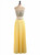 Yellow Chiffon Two Piece Crystal Beading Prom Dress